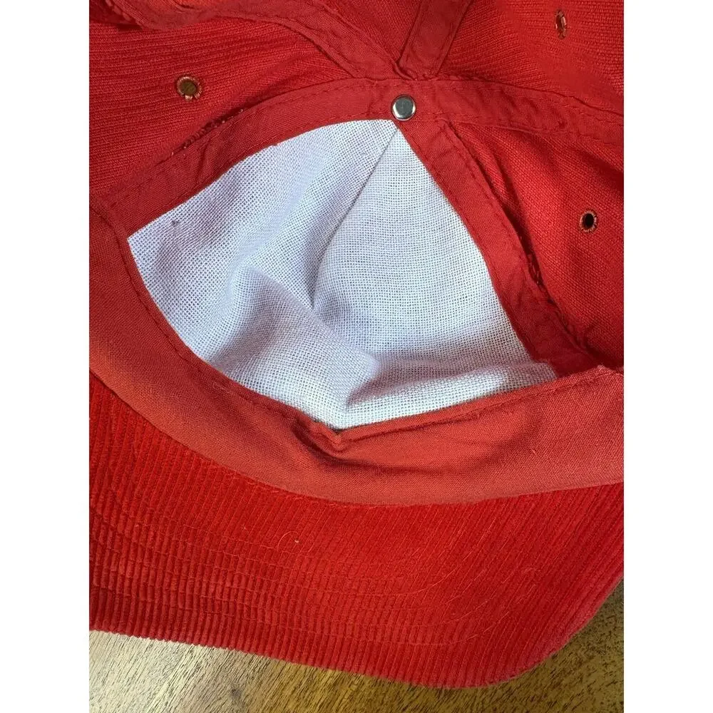 Vintage Bob Evans Corduroy Red Hat